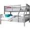 Luxo Furniture Nero Natural Pine Triple Bunk Bed with Storage Drawers