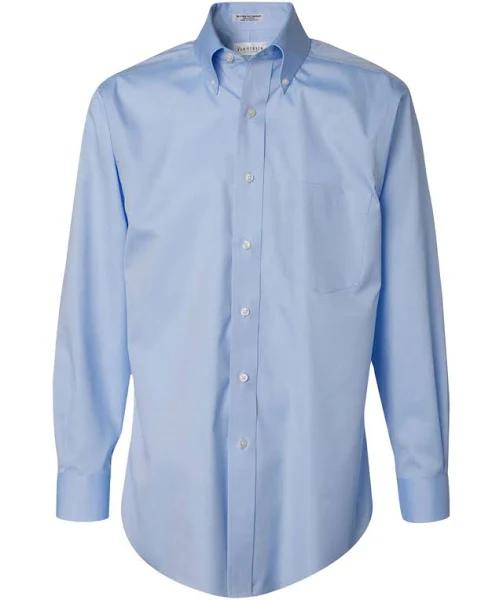 Van Heusen 13V0143 Non-Iron Pinpoint Oxford Shirt Blue Mist 2XL