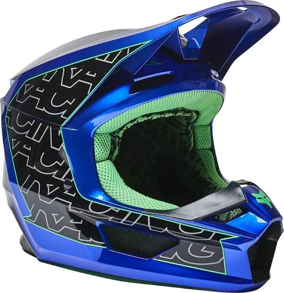 Fox Racing V1 Peril Helmet - Blue - SM