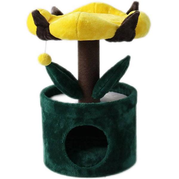 CATIO Bucket Cat House with Enchanted Flower Cat Tree