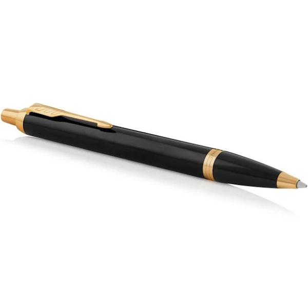 Parker Im Black Gold Trim Ballpoint Pen