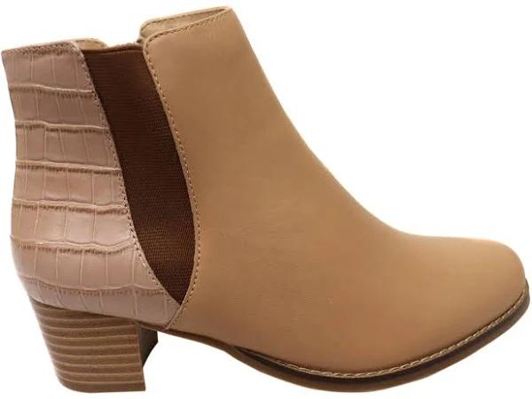 Scholl Orthaheel Heaven Womens Comfortable Leather Ankle Boots