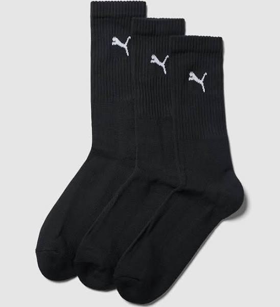 Puma Regular Crew Socks 3 Pack - Black