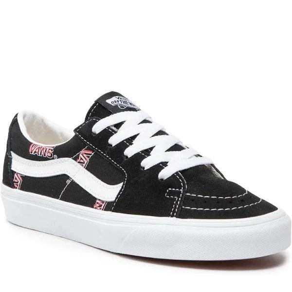 Mens Vans Sk8-Low Vans Misprint Shoe Black White Size 11