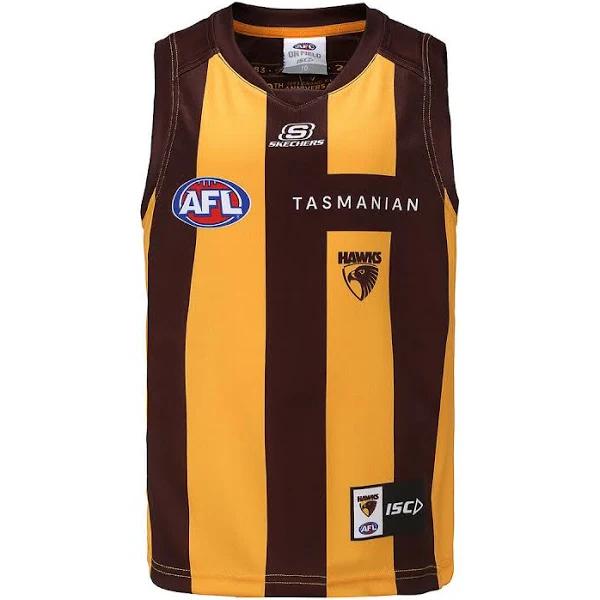 Hawthorn Hawks 2023 ISC Youth Home Guernsey [Size: 8]