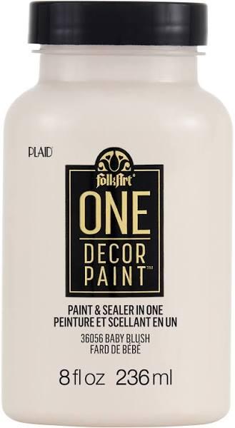 FolkArt One Decor Satin Paint 8oz - Baby Blush