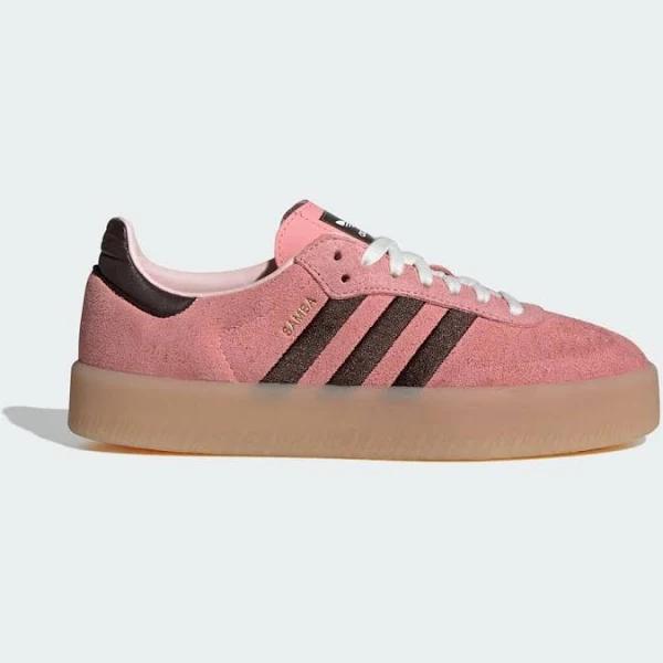 adidas-Sambae Shoes-Women-Semi Pink Spark / Dark Brown / Gum-8