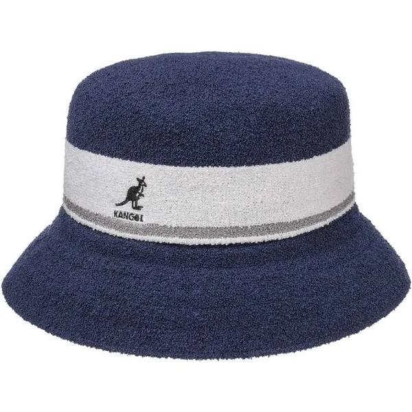 Kangol Bermuda Stripe Bucket Hat - Navy Blue