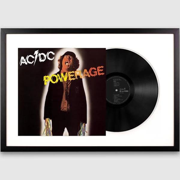 Framed AC/DC Powerage Vinyl Album Art