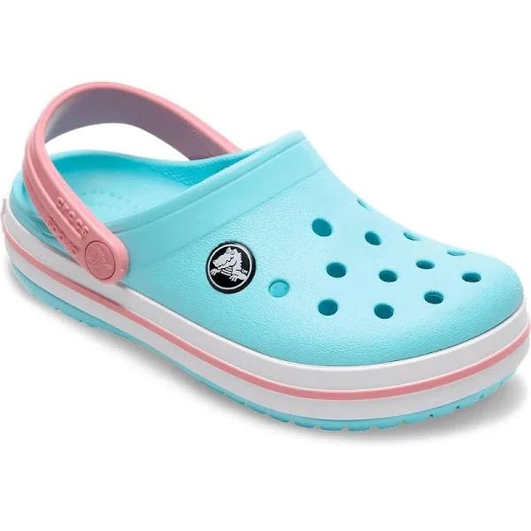 Crocs Kids' Crocband Clog Ice Blue/White C13