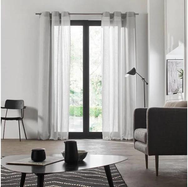 Madison Sheer Eyelet Curtain 220cm & 250cm Drop