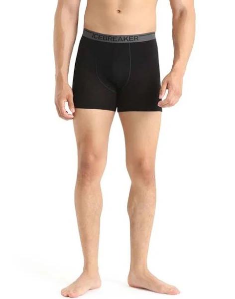 Icebreaker 150 Anatomica Mens Merino Boxers - Black - XXL