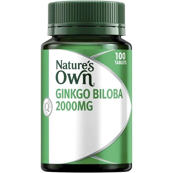 Nature's Own Ginkgo Biloba 2000mg - 100 Tablets