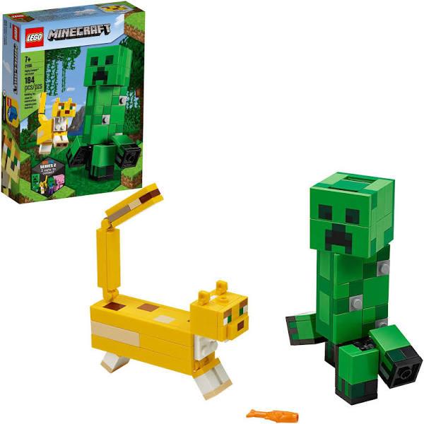 LEGO Minecraft Creeper BigFig and Ocelot Characters 21156 Buildable