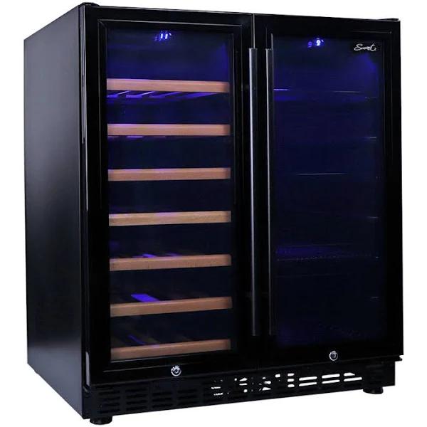 Smart Double Door Wine Fridge & Drinks Chiller in Black (SMAWC66BN)