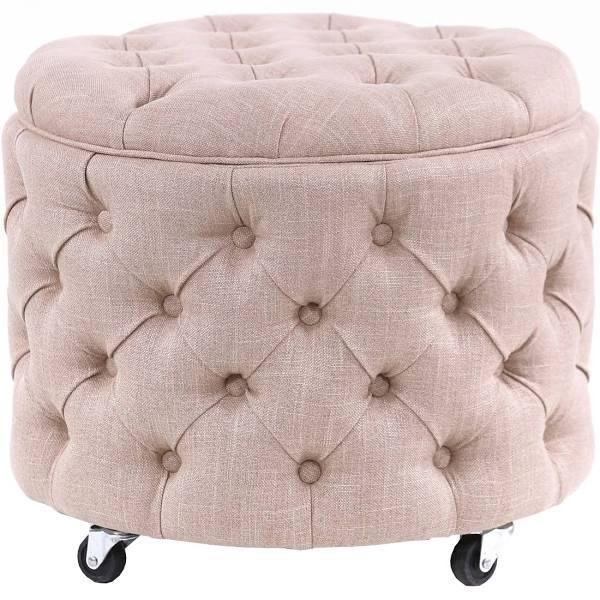 Black Mango Storage Ottomans Emma Storage Ottoman Small Dusty Pink