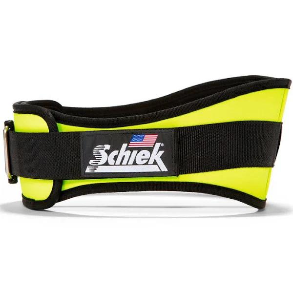 Schiek 2006 Contour Weight Lifting Belt - Neon Yellow Large