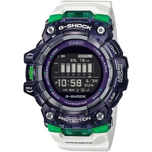 Casio GBD-100SM-1A7 G-Shock G-Squad Bluetooth Digital Black Dial Quartz 200m Men Watch for Adult - White