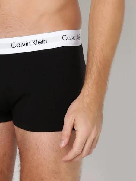 Calvin Klein Cotton Stretch Low Rise Trunk 3 Pack Black