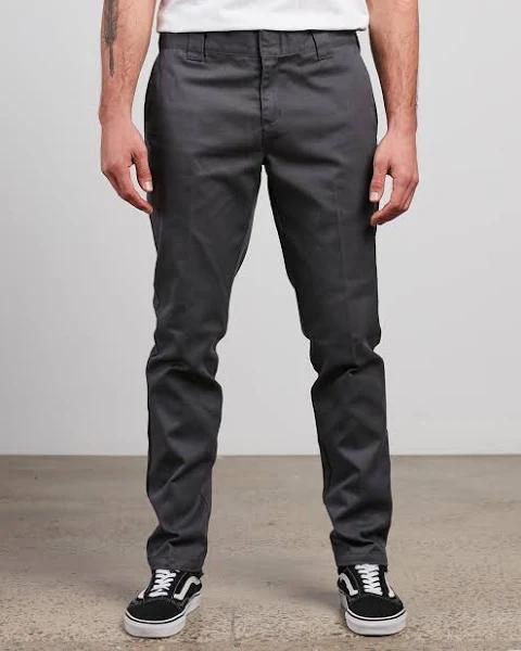 Dickies Mens 872 Slim Tapered Pants Charcoal Size 36