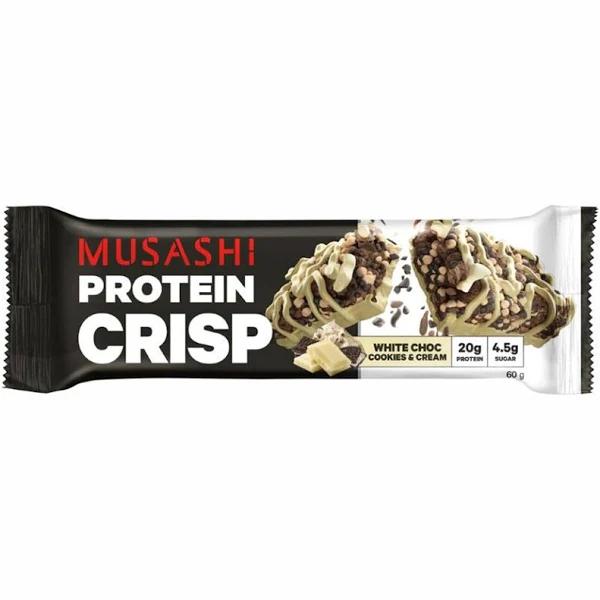 Musashi Protein Crisp Bar White Chocolate Cookies & Cream 60g