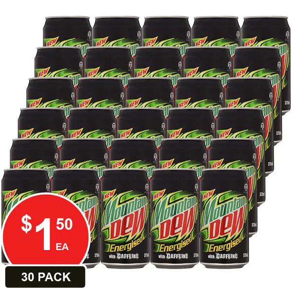 SCHWEPPES 375ML MOUNTAIN DEW CANS 30PK 30 PACK - Earn Everyday Rewards, Afterpay Available