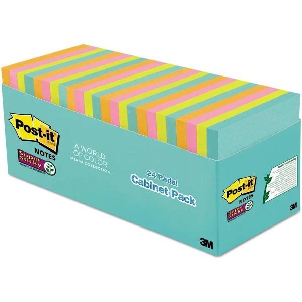 POST-IT Miami Super Sticky Notes Cabinet Pack