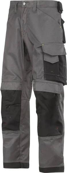 Snickers Mens DuraTwill Craftsmen Non Holster Trousers Muted Black/Black 38S