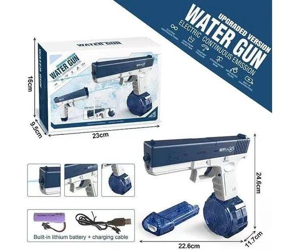 Summer Play Water Gun Water Game Toy Gun Fully Automatic Water Gun Outdoor Beach Kids Adults Watergun with Large Water Storag