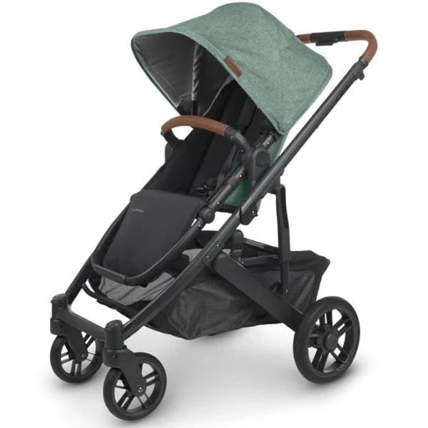 UPPAbaby Cruz V2 - Green Melange/Carbon/Saddle Leather (GWEN)