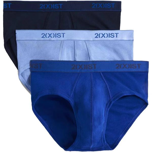 2(X)IST Men's Essential Cotton No Show Brief 3-Pack