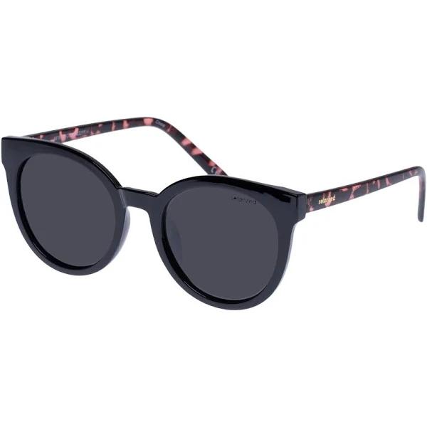 Solarized Retro Round Sunglasses Black