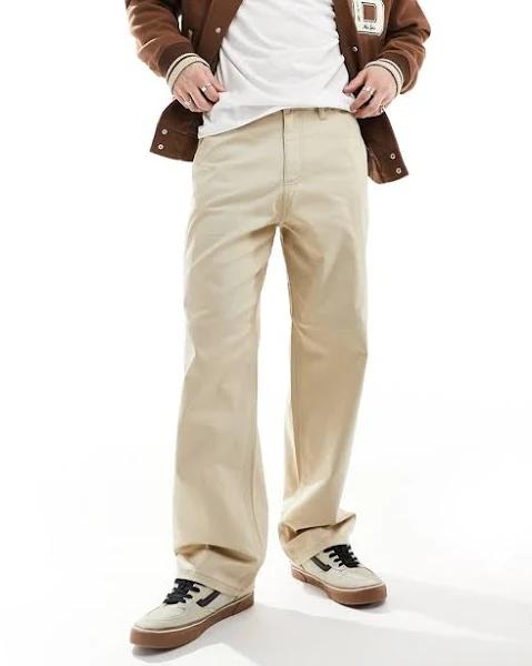 Jack & Jones Wide Fit Worker Chinos in beige-Neutral