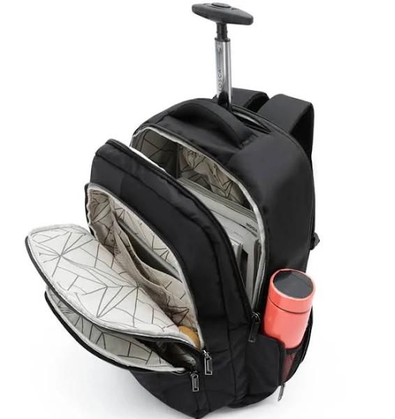 Tosca Oakmont Laptop Wheeled Backpack Black