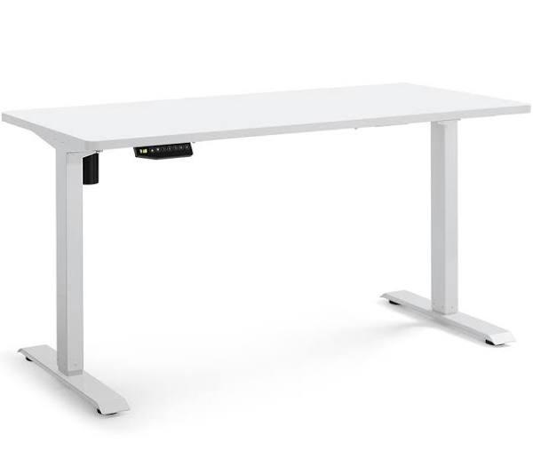 Ergolux Standing Desk Electric Single Motor With Memory Function (White)