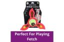 Fetch Flyer Dog Toy [24 Pack] Tennis Ball Dogs Toy Tug Chew Toy Fetch 2 in 1 Toy Dental Hygiene Durable Doy Teething Toys Pet Chew Toy