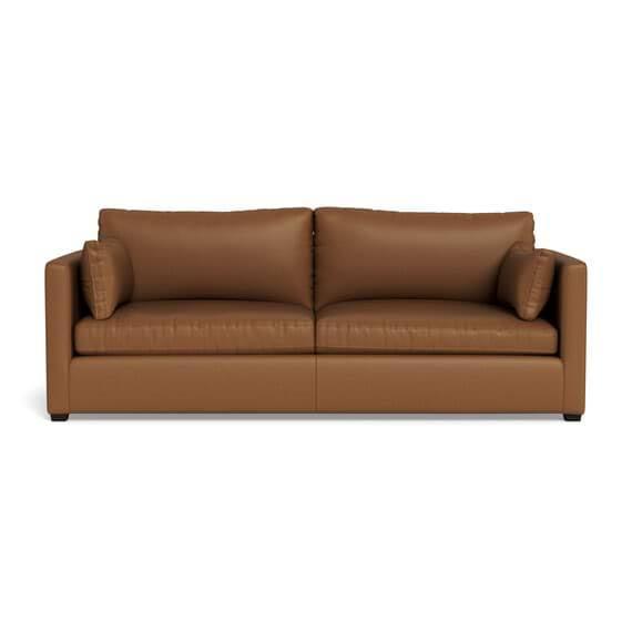 MOMBA Leather Sofa Tan by Freedom