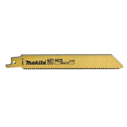 Makita 152mm 10TPI Reciprocating Blade HCS (5pk) B-16807