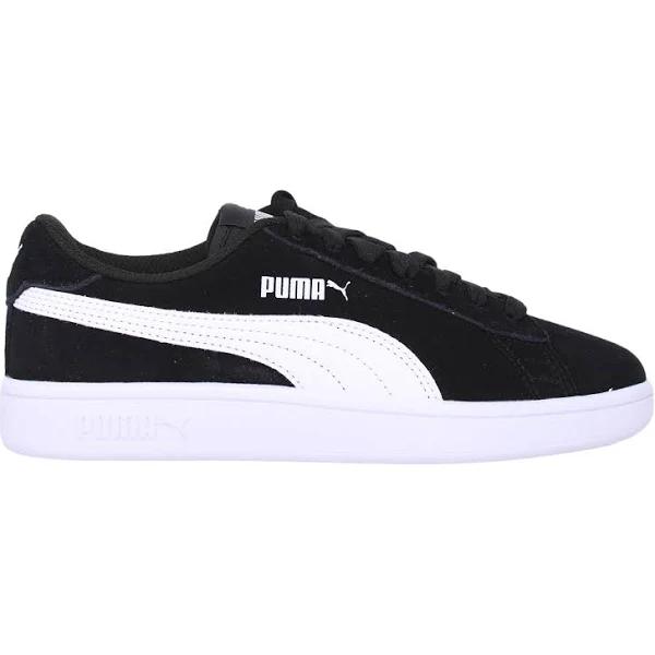 Smash V2 Suede Jr Sneakers - Youth 8-16 Years in Black/White, Size 6 by Puma