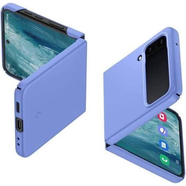 Galaxy Z Flip 4 Case, Genuine SPIGEN Air Skin Ultra Thin Hard Cover For Samsung - Cornflower Blue