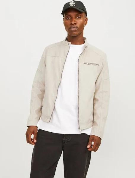 Jack & Jones Rocky Fake Suede Jacket Beige L Man