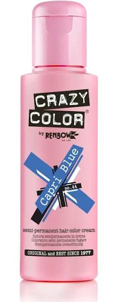 Crazy Color Semi Permanent Hair Colour – Capri Blue 100ml