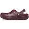 Crocs Unisex Classic Lined Clog - Dark Cherry