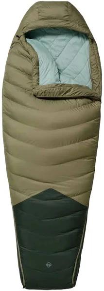 Kathmandu Vurso -6 °C Sleeping Bag - Regular | Dark Moss/Beech - Regular - Zip Left