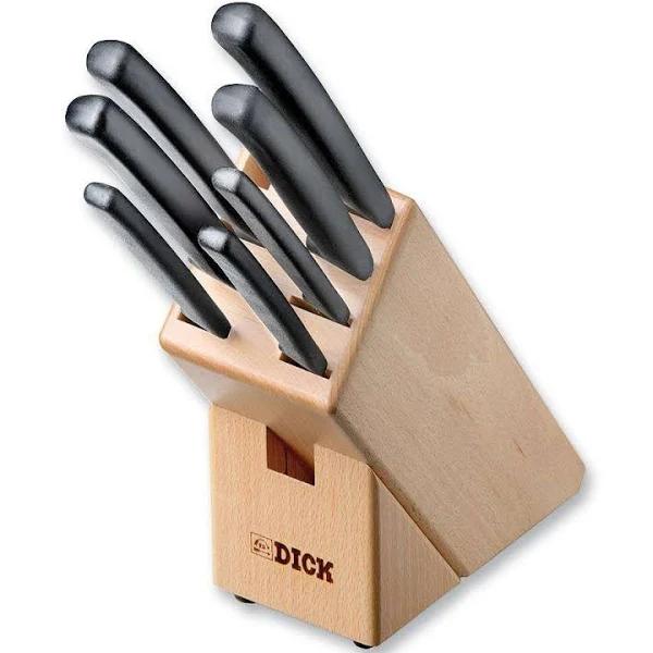 F.Dick Pro-Dynamic Wooden Knife Block, 7 Piece