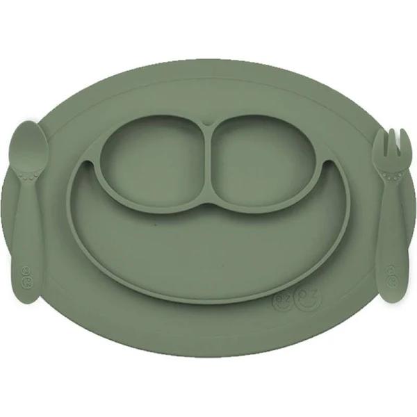 EZPZ Mini Feeding Set (Olive)