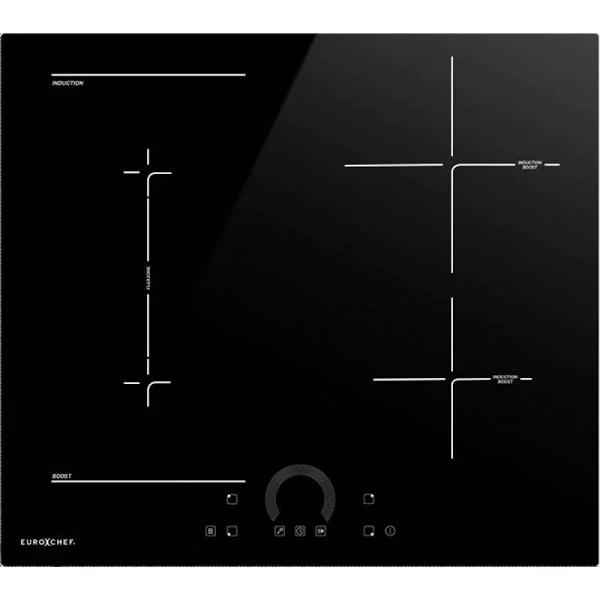 Eurochef 60cm 4 Zone Induction Cooktop 7200W ELECTRIC, FlexZone Function, Touch Controls