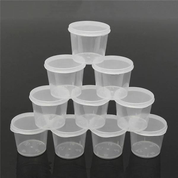 25ml | 250X Take Away Containers Takeaway Food Plastic Lids Bulk