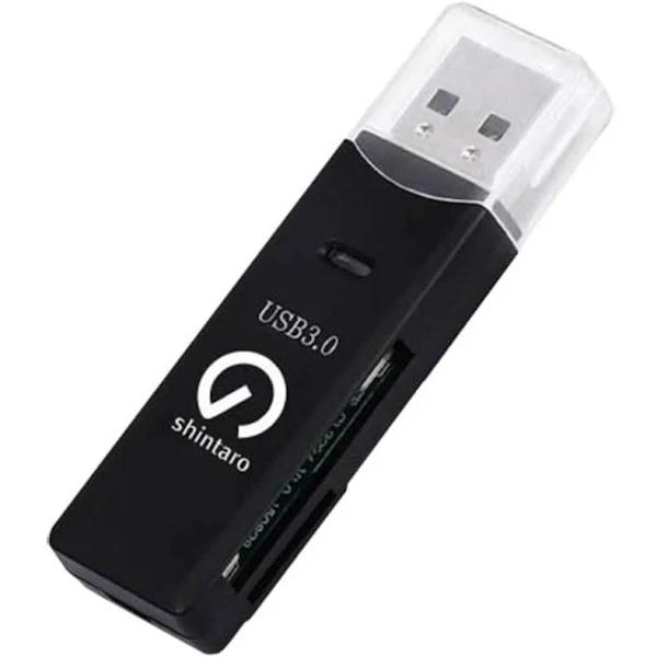 Shintaro USB 3.0 SD Card Reader - Supports Micro SD and SD Card