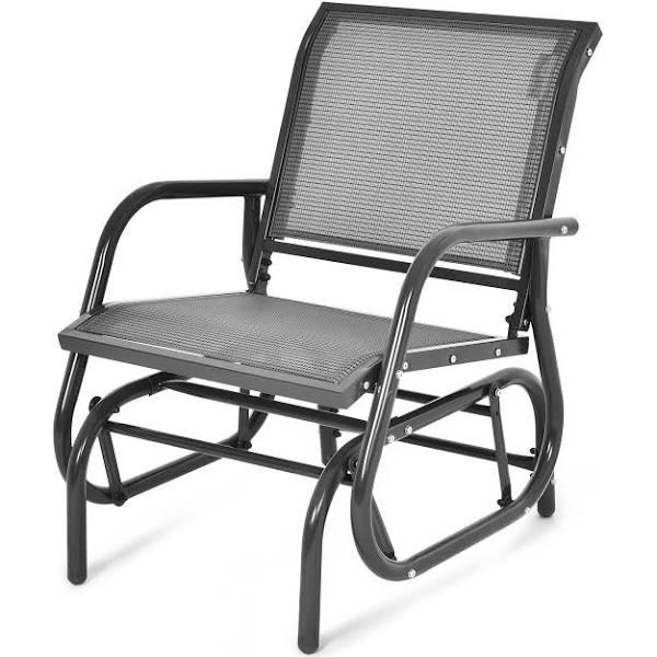 Costway Ourdoor Rocking Glider Chair Patio Lounge Seat Garden Swing Armchair Cafe Balcony Backyard